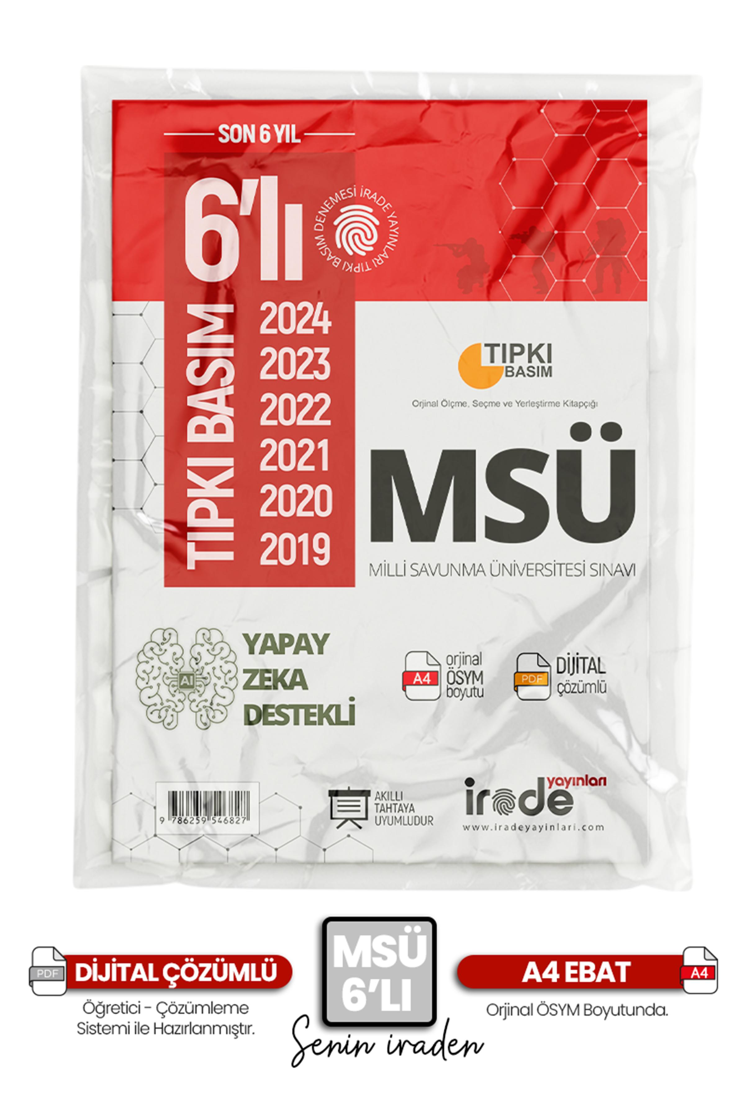 2025 YKS MSÜ ÖSYM Çıkmış Soru Son 6 Yıl Fasikül Tıpkı Basım Çözümlü Paket Deneme Optik İlaveli