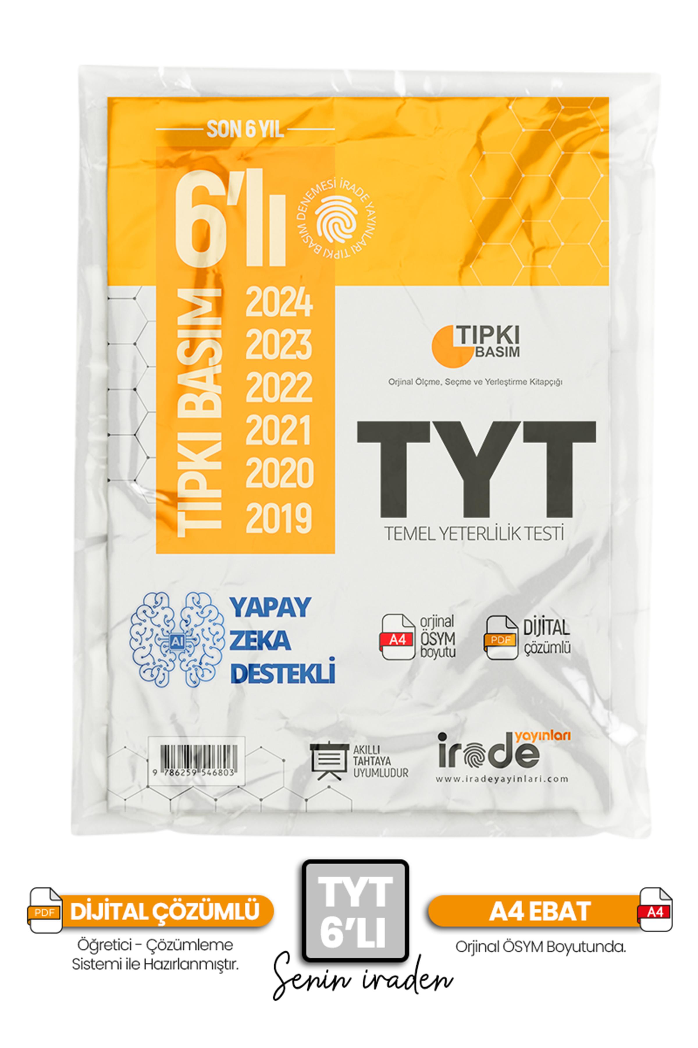 2025 Yks Tyt Ösym Çıkmış Soru Son 6 Yıl Tıpkı Basım Çözümlü Paket Deneme