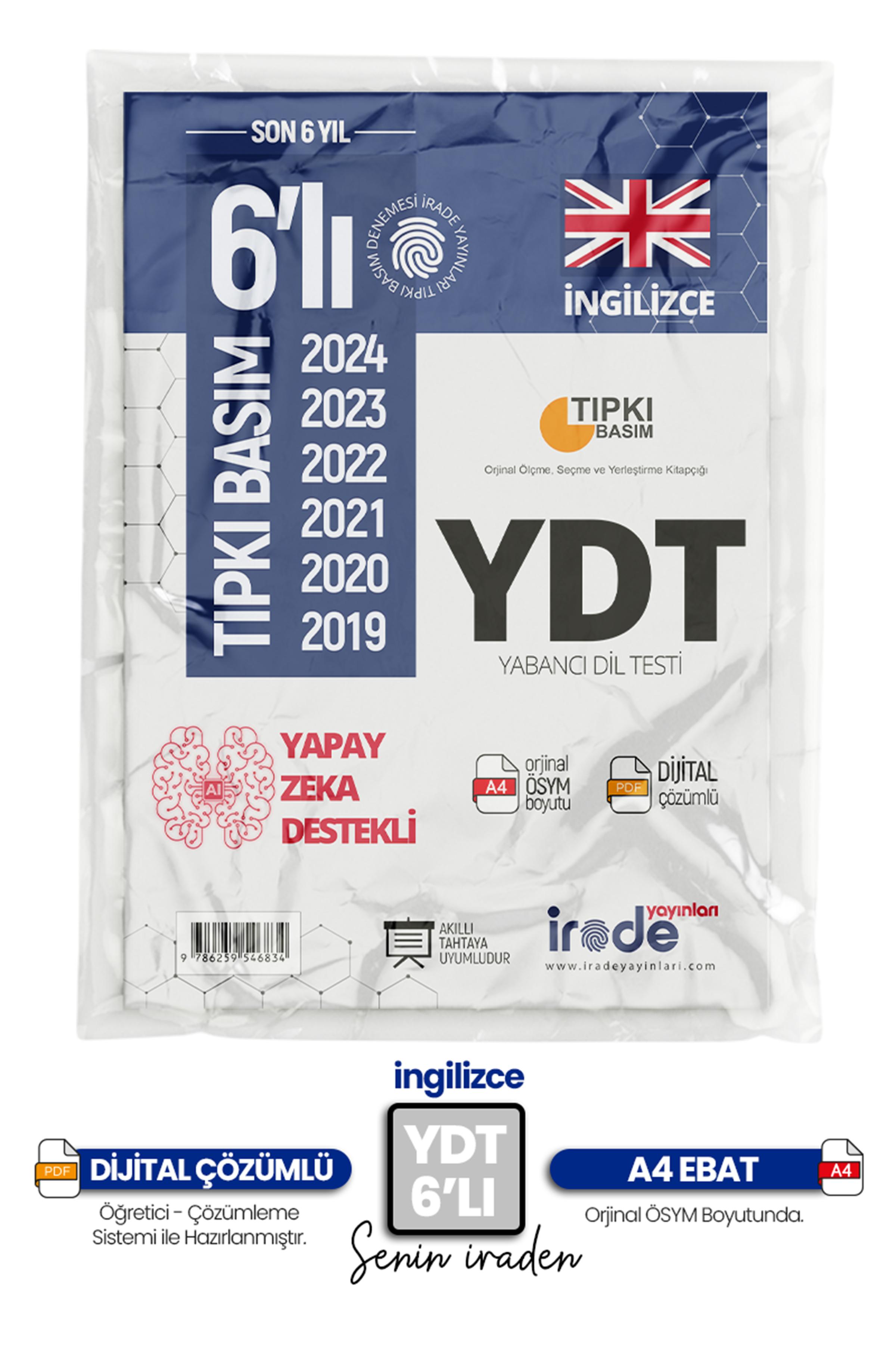 2025 Yks Ydt Ingilizce Ösym Çıkmış Soru Tıpkı Basım 6lı Deneme Paketi Optik Formlu