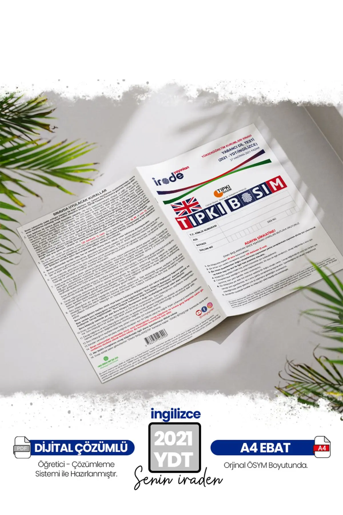 Ösym-Yks 2022 Ydt İngilizce Çıkmış Soru Tıpkı Basım Çözümlü Deneme Kitapçığı