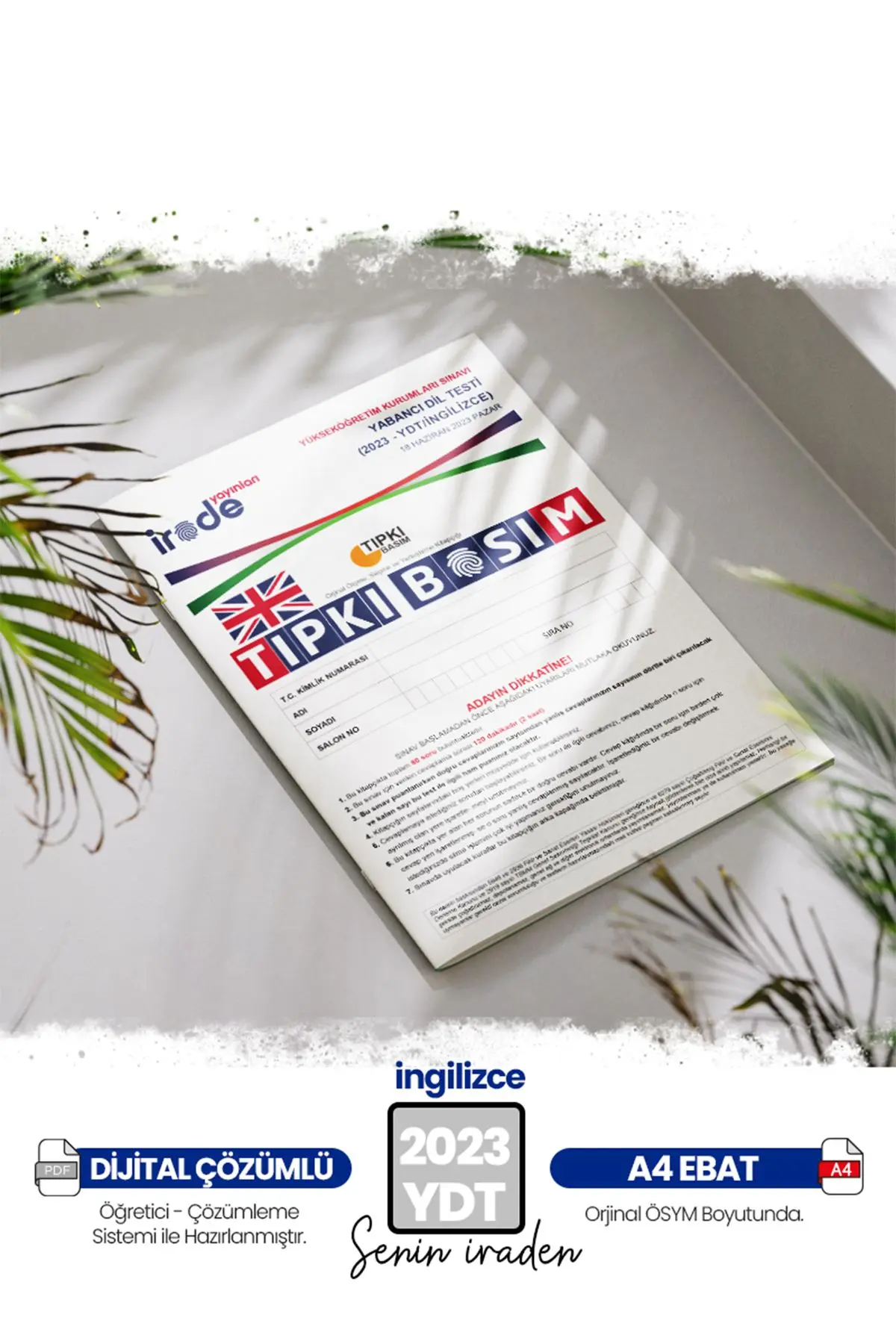 Ösym-Yks 2020 Ydt İngilizce Çıkmış Soru Tıpkı Basım Çözümlü Deneme Kitapçığı